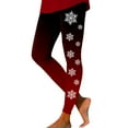 thumbnail image 1 of Gibobby Pantalones deportivos mujer Leggings deportivos estampados navideños de moda informal para mujer Leggings de yoga informales(Vino,CH), 1 of 5