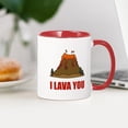 thumbnail image 3 of CafePress - I Lava You Volcano Mugs - 11 oz Ceramic Mug - Novelty Coffee Tea Cup, 3 of 4
