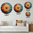 thumbnail image 4 of Designart "Mosaic of Colorful Vinyl Records I" Music Oversized Wall Clock, 4 of 5