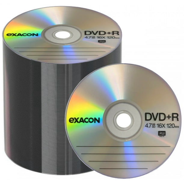 100 Exacon 16x Dvd R 4 7gb Logo Top Shrink Wrap Walmart Com Walmart Com