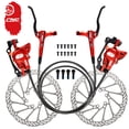 thumbnail image 2 of CNC MTB Bike Hydraulic Brake Caliper+Handle Levers+Rotors MTB Mountain Bike Disc Brakes Set XS990, 2 of 6