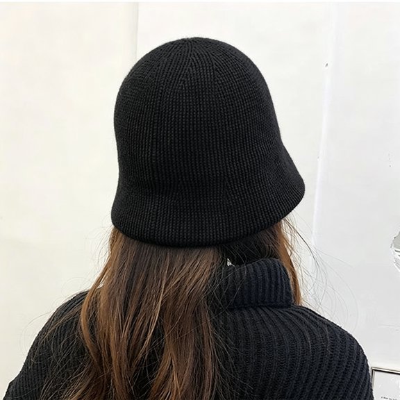 Lumtrix 2026 Women's Hat Soft Knitted Hat Fashion Fall Winter Fisherman Hat Travel Daily Outdoor Casual Cap Black One Size