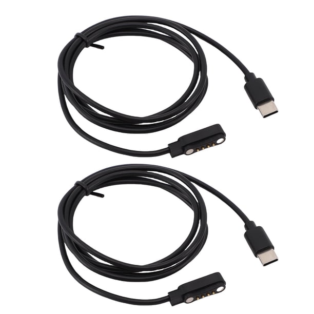 Carga 2 Piezas Cable Cargador De Grabadora De Voz Apto Para Grabadora PLAUD Note AI Cable De Carga Magnético 1 M Negro