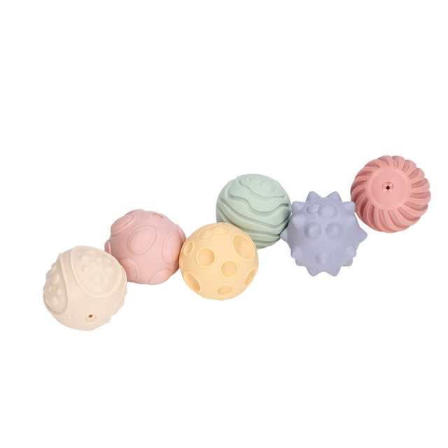 Textured Ball, Sensory Balls Kit Perfect Gift Soft Various Sizes for Above 6 Month Baby