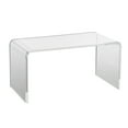thumbnail image 1 of VEVOR Table Basse en Acrylique, Table d'Appoint en Acrylique Transparent en Forme de C, Table d'Appoint en Acrylique Transparent de 16,3 Pouces de Hauteur, pour Café, Boisson, Nourriture, Collation Utilisée dans le Salon, la Cour, la Terrasse, 1 of 9