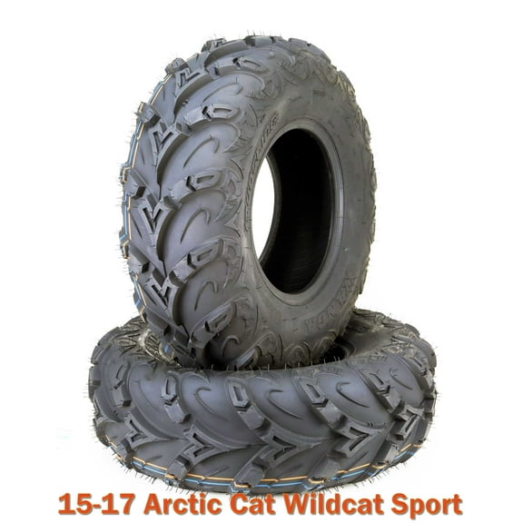 26x8R12 Radial ATV Front Tires Set for Sport UTV 15-17 Arctic Cat Wildcat Sport