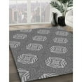 thumbnail image 2 of Ahgly Company Indoor Rectangle Patterned Gray Dolphin Gray Area Rugs, 4' x 6', 2 of 6