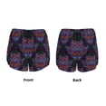 thumbnail image 3 of Daiia Paisley And Owls Pattern Women's 2 in 1 Running Shorts - Lightweight Athletic Workout Gym Yoga Shorts Liner with Phone Pockets-XX-Large, 3 of 7