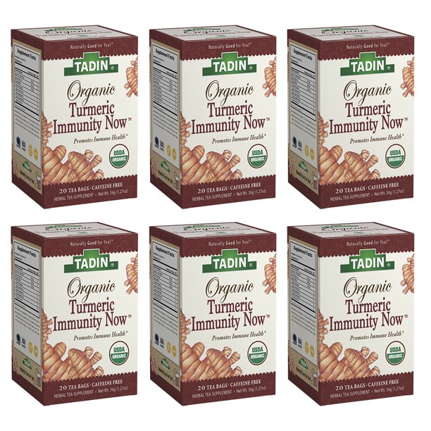 Tadin Organic Turmeric Immunity Now Tea. Promotes Immune System Health
