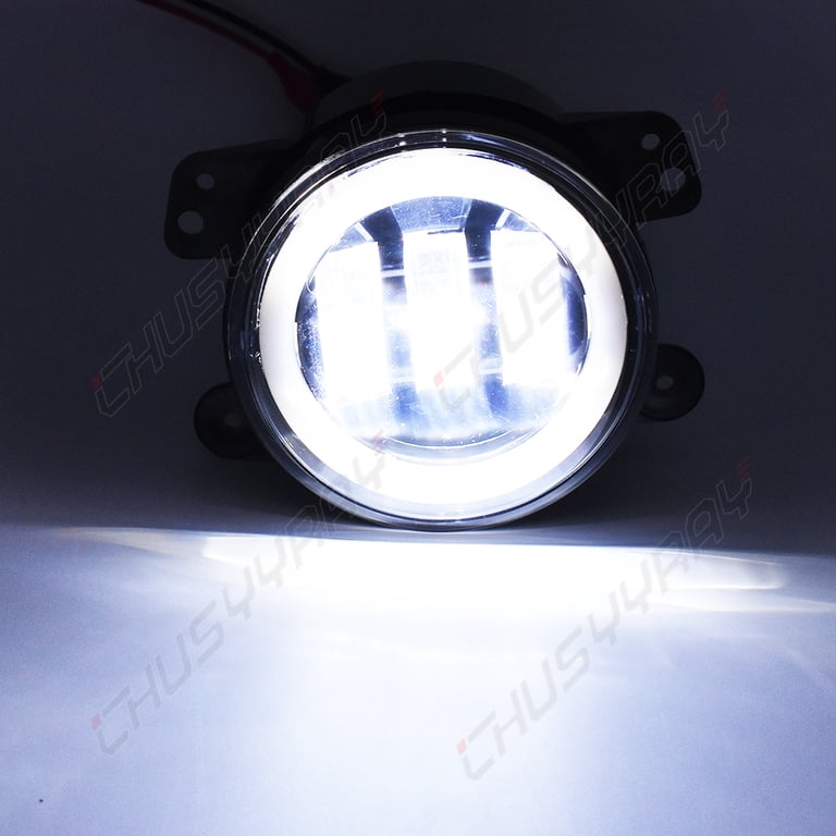 4 inch Round LED Fog Lights Halo Driving Lamp Fit for Dodge Charger 2011  2012 2013Pack of 2 - Walmart.com