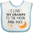 thumbnail image 3 of Inktastic I Love My Gramps to the Moon and Back Boys or Girls Baby Bib, 3 of 4