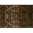 thumbnail image 1 of Ahgly Company Indoor Rectangle Abstract Orange Modern Area Rugs, 2' x 4', 1 of 4