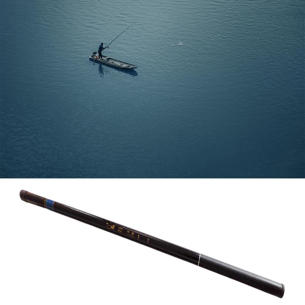 Miulika Ultralight Telescopic Fishing Rod Hard Travel Fishing Pole Equipment for Freshwater Stream Accessories , 6.3m 10 Section