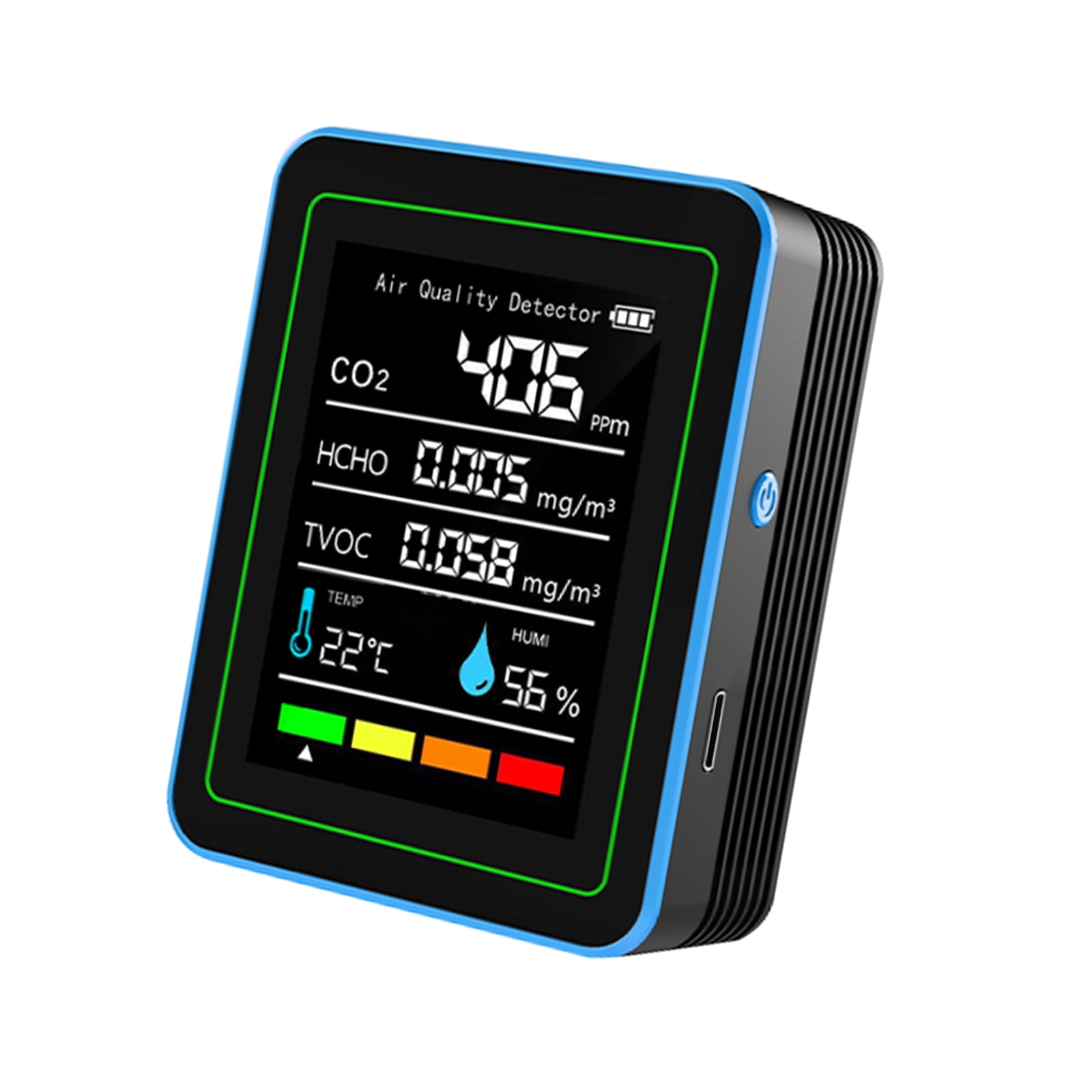 Air Quality Monitors Indoor Portable PM2.5 Temperature Humidity Detector for Home Office School Air Quality Tester