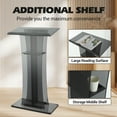 thumbnail image 4 of Yiwa Floor-Standing Acrylic Podium, Clear Pulpit with Wide Top for Churches, Conferences and Classrooms, 4 of 6