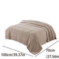 thumbnail image 3 of Cozeii Brown Caramel Sofa Throw Blanket 47.2x78.7 Inch, Ultra Soft Plush Fleece Nap Blanket for Office Rest, Machine Washable Lightweight Cozy Throw for Adults, 3 of 6