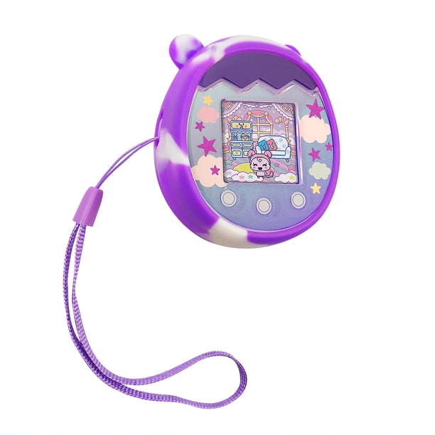 Piel de protección integral impermeable con forma de ratón de dibujos animados para Tamagotchi Pix