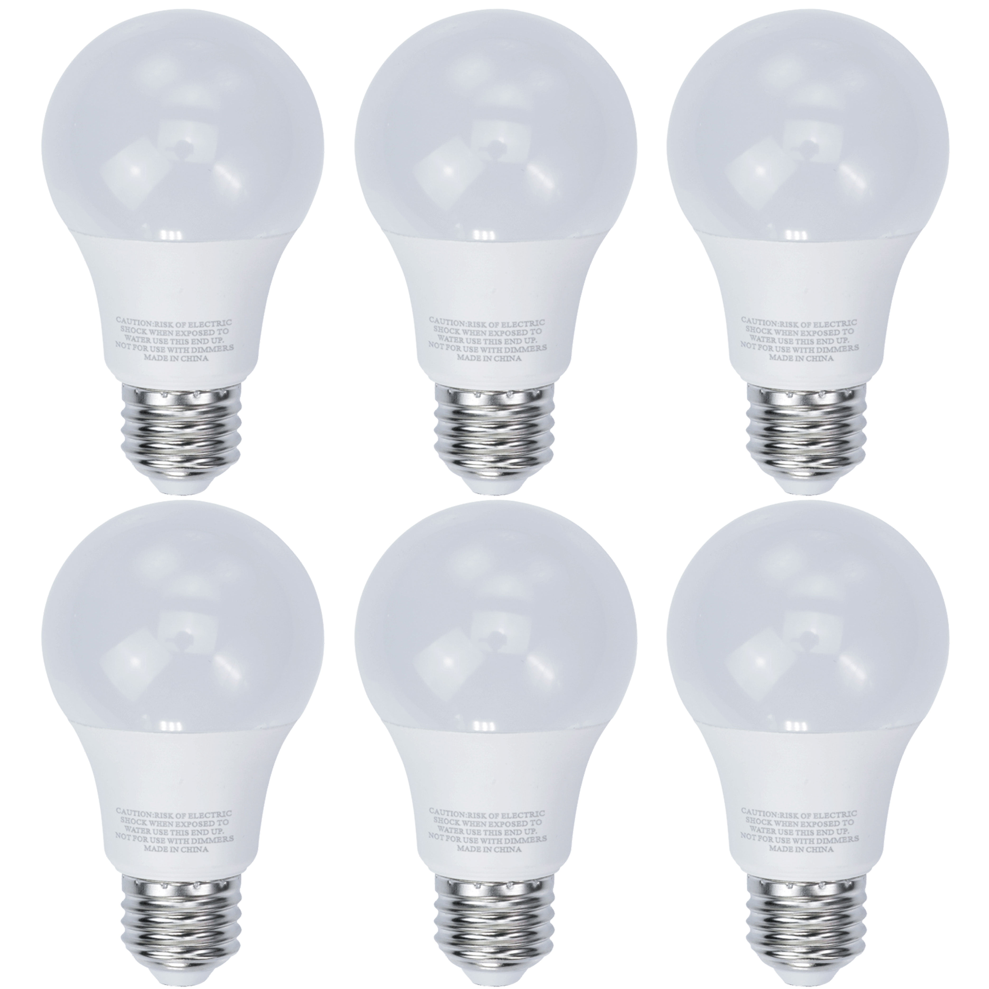6 PC Daylight Bulb Light 33 W Energy 150 Watt Output White Compact Fluorescent 