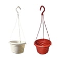 thumbnail image 3 of Justharion 5pack/lot Hanging Flower Baskets Not Easy To Deformation Made To Last Water White set 1Set, 3 of 6