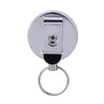 thumbnail image 2 of 60cm Retractable Pull Chain Recoil Key Ring Keychain Belt Clip Metal Card Holder, 2 of 14