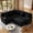 Black(Chenille Fabric), variant on Howcool Modular Sectional Sleeper Sofa, 81" L-Shaped Oversized Cloud Couch with Pull-Out Bed, 5-Seat Chenille Sofa with Storage Chaise, USB Charging and Cup Holders for Living Room,Light Brown
