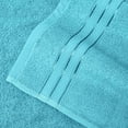 thumbnail image 4 of Mocassi Turkish Cotton Jumbo Bath Towel, 1-Piece, 35" x 70", Highly Absorbent - Soft Bathroom Towel, Aqua, 4 of 5