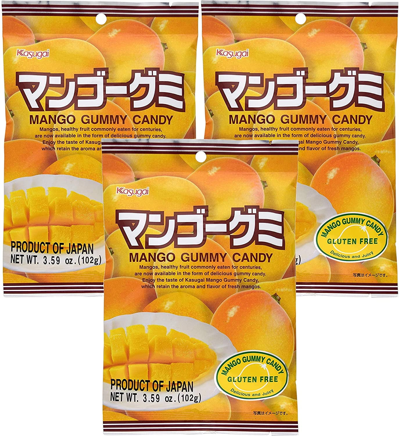 Buy Kasugai Mango Gummy Candy 3.59oz 3 Pack Online in India. 118542667