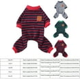 thumbnail image 3 of Hearth & Gear Pet Clothes Warm Pajamas Soft And Comfortable Striped Colorblocking Design Pet Clothes for Small Dogs Pet Clothes for Medium Dogs Pet Clothes for Cats Pet Clothes for Medium Dogs Female, 3 of 6