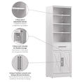thumbnail image 4 of Bestar Key West 25W Closet Organizer with Drawer and Doors - Engineered Wood, 4 of 9