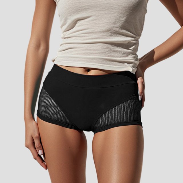 MKLEKYY Vestido deportivo para mujer, pantalones cortos de yoga de malla sexys para mujer, cintura alta, elásticos, sin costuras, pantalones de realce de glúteos, ropa informal cómoda