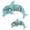 Blue, variant on Costway 1 PCS Whale-shaped Wall Shelf with 6 Open Shelves for Kid’s Room Living Room Nursery White