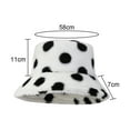 thumbnail image 2 of Sombrero de felpa de invierno Sombreros de pescador de piel sintética para mujer, 2 of 5
