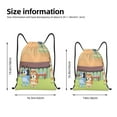 thumbnail image 2 of Zufioo Bluey Print Sports Cinch Sack Gym String Bags Machine Washable Heavy Duty String Backpack for Men Women-Small, 2 of 6