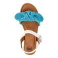thumbnail image 4 of Wonder Nation Girls Raffia Swim Bow Sandals, 4 of 6
