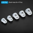 thumbnail image 3 of Uxcell Rubber Finger Tips Silicone Thumb Fingertip Protector Thimble for Guitar Playing Clear 5 Size Assorted 20 Pack, 3 of 6