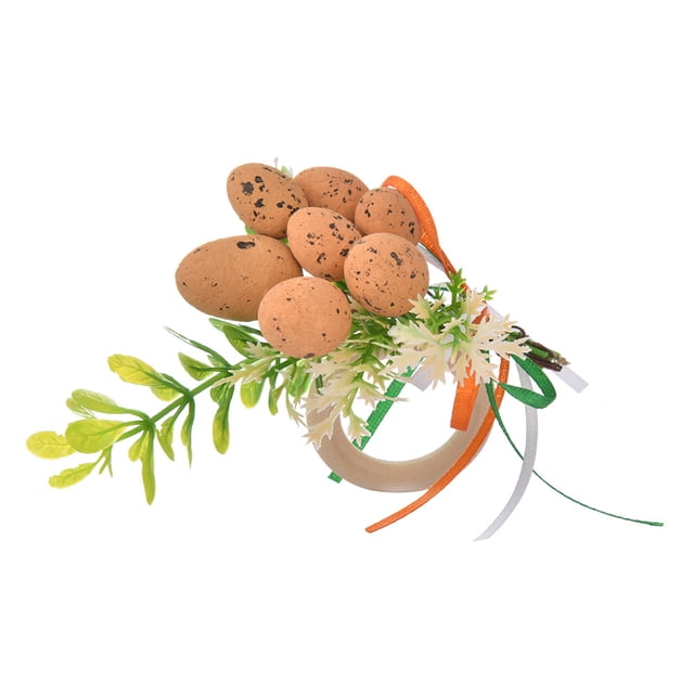 Servilletero de Pascua Ciclos de Servilletas de Hojas Verdes Vívidas para Decoración de Mesa de Pascua Navidad y Acción de Gracias ANGGREK Otros
