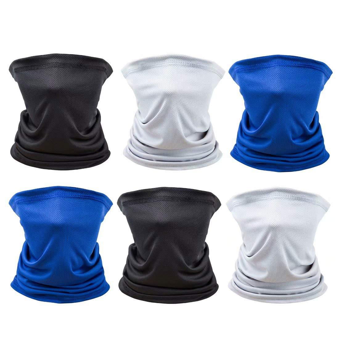 4 Pack Unisex Sun Mask Face Bandana Neck Gaiter Sun Proof Face Mask Balaclava Headwear Outdoors for Men Women