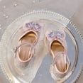 thumbnail image 5 of YYUIJK Girls Dress Shoes Glitter Princess Shoe Flower Mary Jane Low Heels Party Wedding Prom Footwear for Toddler Kids Pink 1 Little Kid, 5 of 7