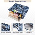 thumbnail image 3 of FORMRS Womens Corduroy Tote Bag Crossbody Shoulder Purse Handbag with Detachable Strap, Blue Floral Leopard Pattern, 3 of 7