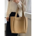 thumbnail image 5 of CoCopeaunt Retro PU Leather Hobo Tote Bag for Women Chic Shoulder Bag Purse Large Capacity, 5 of 5