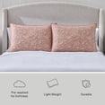 thumbnail image 3 of Better Homes & Gardens Floral Matelassé Pillow Shams, Standard, Pink Rose, 2 Pack, 3 of 7