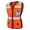 Orange, variant on TCCFCCT Safety Vest for Women 11 Pockets Mesh Reflective Vest with Zipper, High Visibility Neon Construction Work Vest for Lady Surveyors/Warehouse, Snug-Fit, Durable, ANSI Compliant, Orange XS