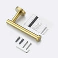 thumbnail image 4 of VirgilSon Toilet Roll Holder Bathroom Tissue Paper Dispenser SUS304 Stainless Steel Wall Mounted Brushed Brass, 4 of 9