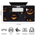 thumbnail image 5 of Long Mouse Pads for Desk,Halloween Glowing Pumpkins Pattern Desk Mats on Top Of Desks, Desk Mouse Pad Extra Large with 3mm Non-Slip Base and Stitched Edge for Gaming,Office,Work,Home 47.3x23.6in, 5 of 5