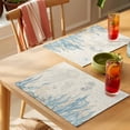 thumbnail image 4 of Blue Seahorse Coastal Placemats Set of 12 Summer Beach Nautical Ocean Coral Vintage Place Mats Indoor Wipeable Table Mats Washable Dining Table Placemats for Kitchen Holiday Party Decor 13x19 Inch, 4 of 9