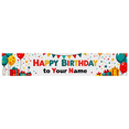thumbnail image 3 of Happy Birthday Personalized Background Backdrop with Colorful Balloons and Gifts Banner for Party Supplies Photography Props Birthday Decoration, 3 of 7
