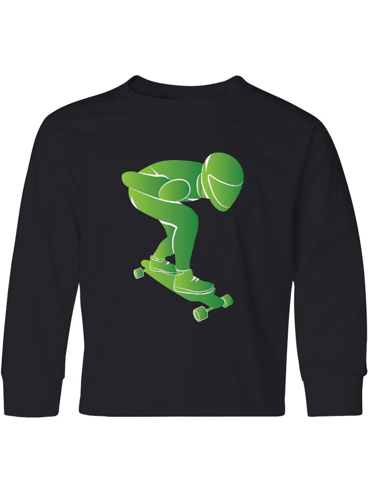 INKtastic Skateboarder Longboarding Sports Youth Long Sleeve TShirt