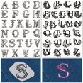 thumbnail image 1 of 2 Sheets A-Z Letters Water Soluble Embroidery Stabilizers Alphabet 52Pcs Patterns Hand Sewing Stick and Stitch A4 Transfers Fabric Wash Away Pre-Printed Self Adhesive for Cloth Sewing Lovers, 1 of 9