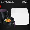 thumbnail image 4 of Mosiee 100Pcs Disposable Steamer Paper Liners For Air Fryer Non-Stick Kitchen, 4 of 6
