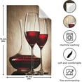 thumbnail image 3 of GZHJMY Kitchen Dish Towels, Romantic Red Wine Kitchen Towels Set of 6 Super Soft Absorbent Dish Towels Set Microfiber Polyester Kitchen Dish Cloths Decorative Tea Towels, 28x18 Inch Washcloths, 3 of 7